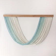 Load image into Gallery viewer, Geneva - Ocean Spray - Light Blue Dip Dyed Wall Hanging - Large Yarn Tapestry