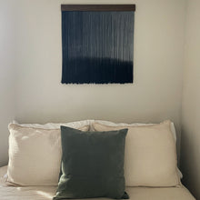 Load image into Gallery viewer, Navy Blue Ombré Dyed Wall Hanging