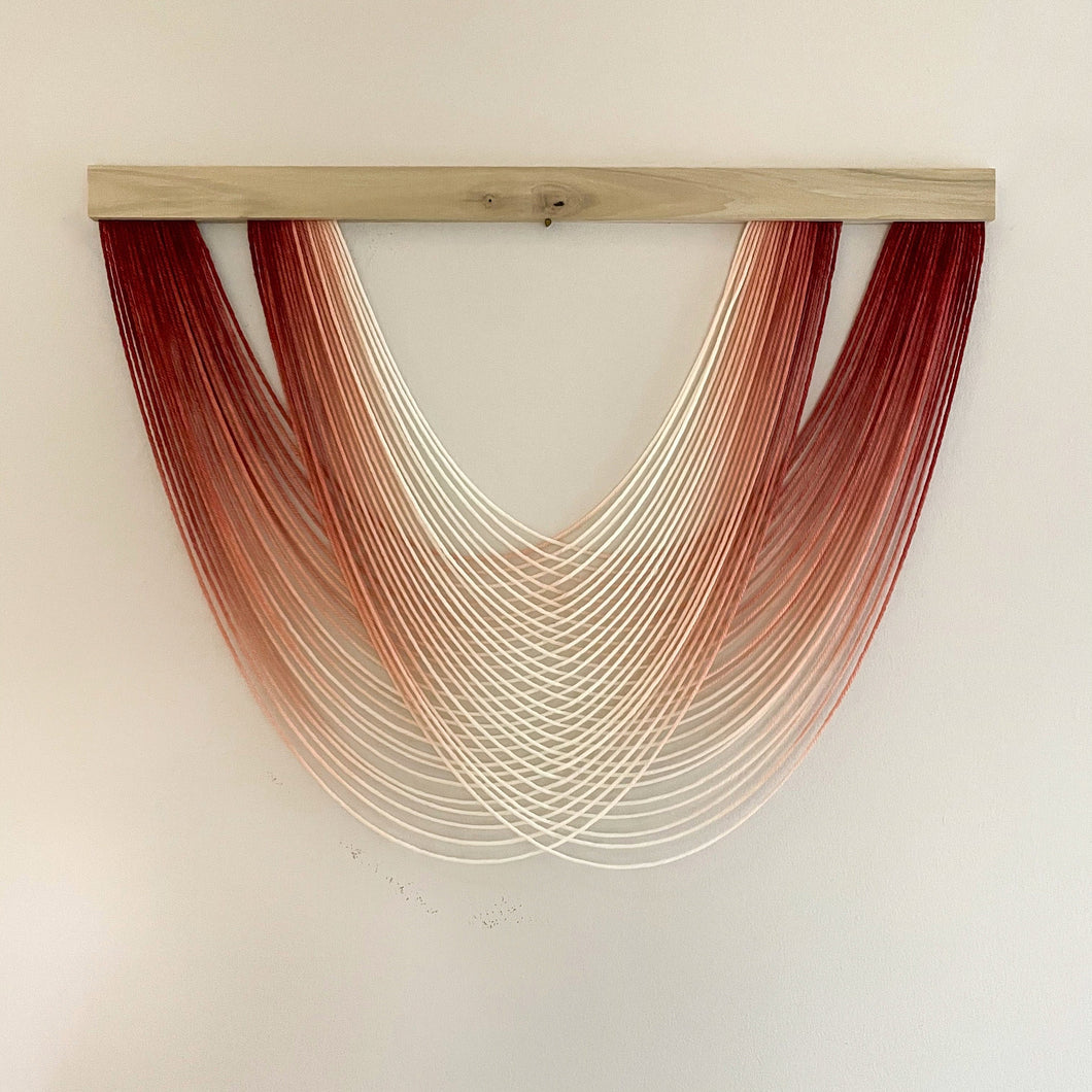 Isla in Sunset Rose - Wall Art - Large Yarn Wall Hanging/Tapestry