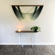 Load image into Gallery viewer, Isla - Emerald Ombré Dip Dyed Wall Hanging - Large Green Yarn Tapestry
