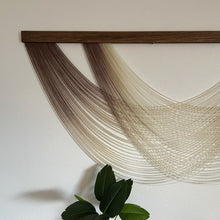 Load image into Gallery viewer, Isla - Taupe/Brown Ombré Dip Dyed Wall Hanging - Large Yarn Tapestry
