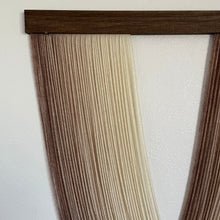 Load image into Gallery viewer, Geneva - Taupe Ombré Dip Dyed Wall Hanging - Medium Taupe Yarn Tapestry
