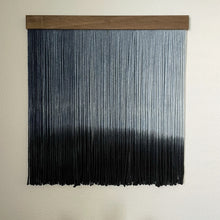 Load image into Gallery viewer, Navy Blue Ombré Dyed Wall Hanging
